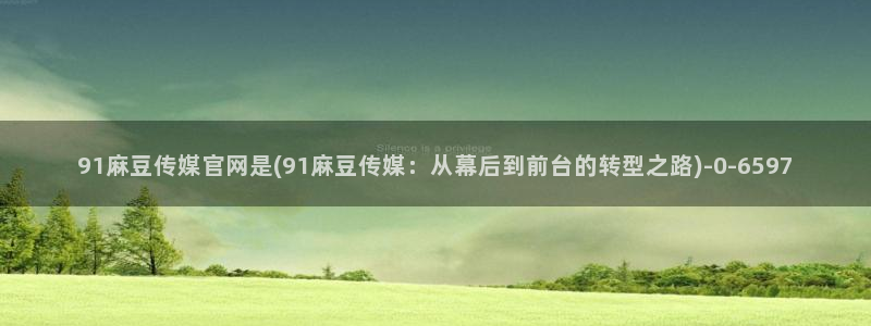 麻豆职场剧情：91麻豆传媒官网是(91麻豆传媒：从幕后到前台的转型之路)