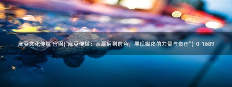 麻豆视频解说文案：麻豆文化传媒 官网(\